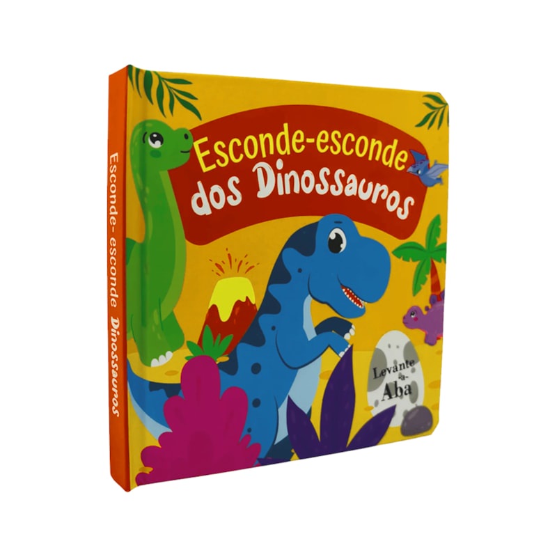 Livro Esconde-Esconde dos Dinossauros | Levante a Aba em Oferta na Shopee