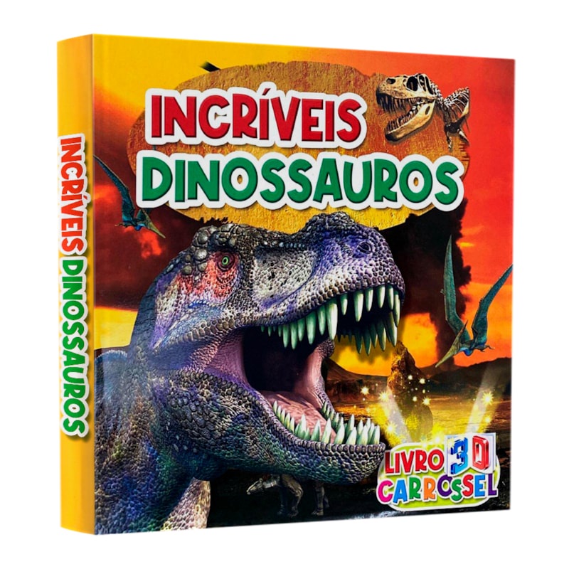 Livro 3D Carrossel | Incríveis Dinossauros em Oferta na Shopee