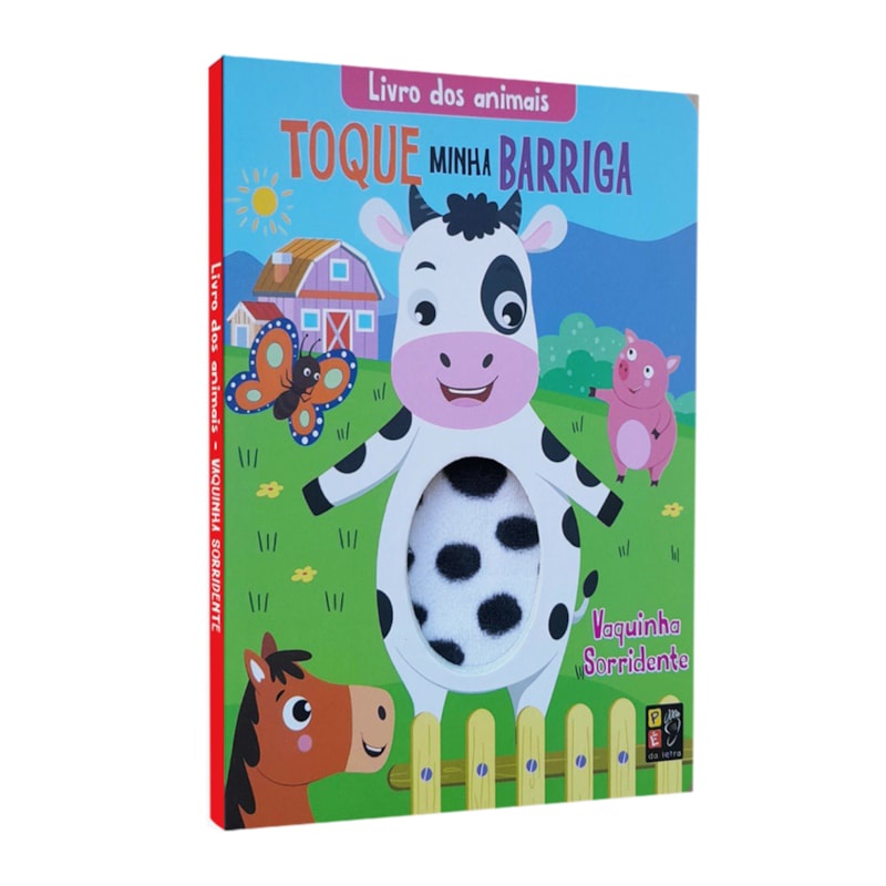 Livro dos Animais | Toque minha Barriga | Vaquinha Sorridente em Oferta na Shopee