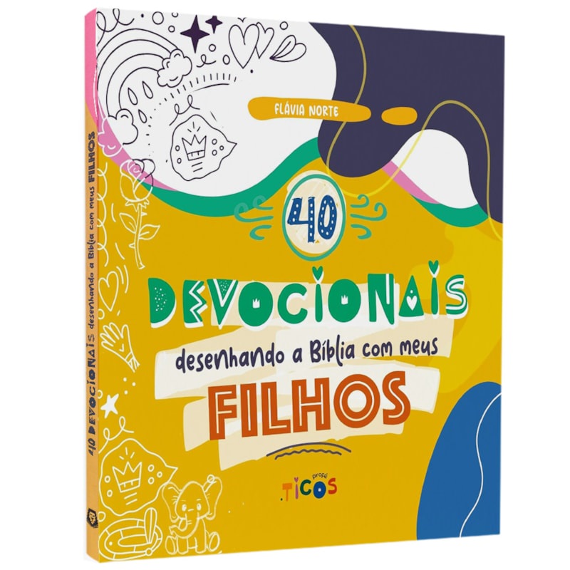 Livro 40 Devocionais  Desenhando a Bíblia com Meus Filhos | Flávia Norte em Oferta na Shopee