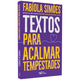 Textos Para Acalmar Tempestades | Fabíola Simões em Oferta na Shopee