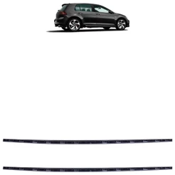 Par Saia Spoiler Lateral Golf GTI Mk7.5 2019 2020 2021 2022 Preto Texturizado