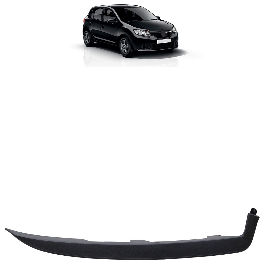 Moldura Friso Farol Sandero 2014 2015 2016 2017 2018 Preto em Oferta na Shopee