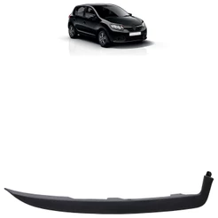Moldura Friso Farol Sandero 2014 2015 2016 2017 2018 Preto