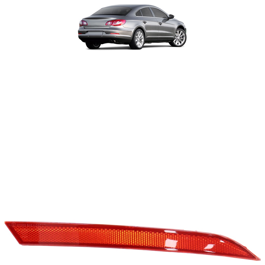 Refletor Parachoque Traseiro Passat CC 2008 2009 2010 2011 2012 Rubi