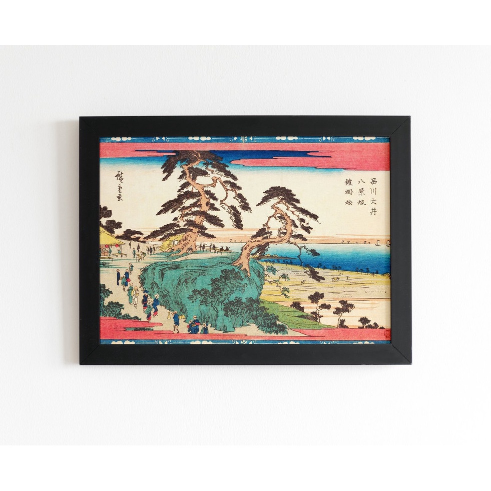 Quadro Arte Japonesa Shinagawa Hakkei Zaka