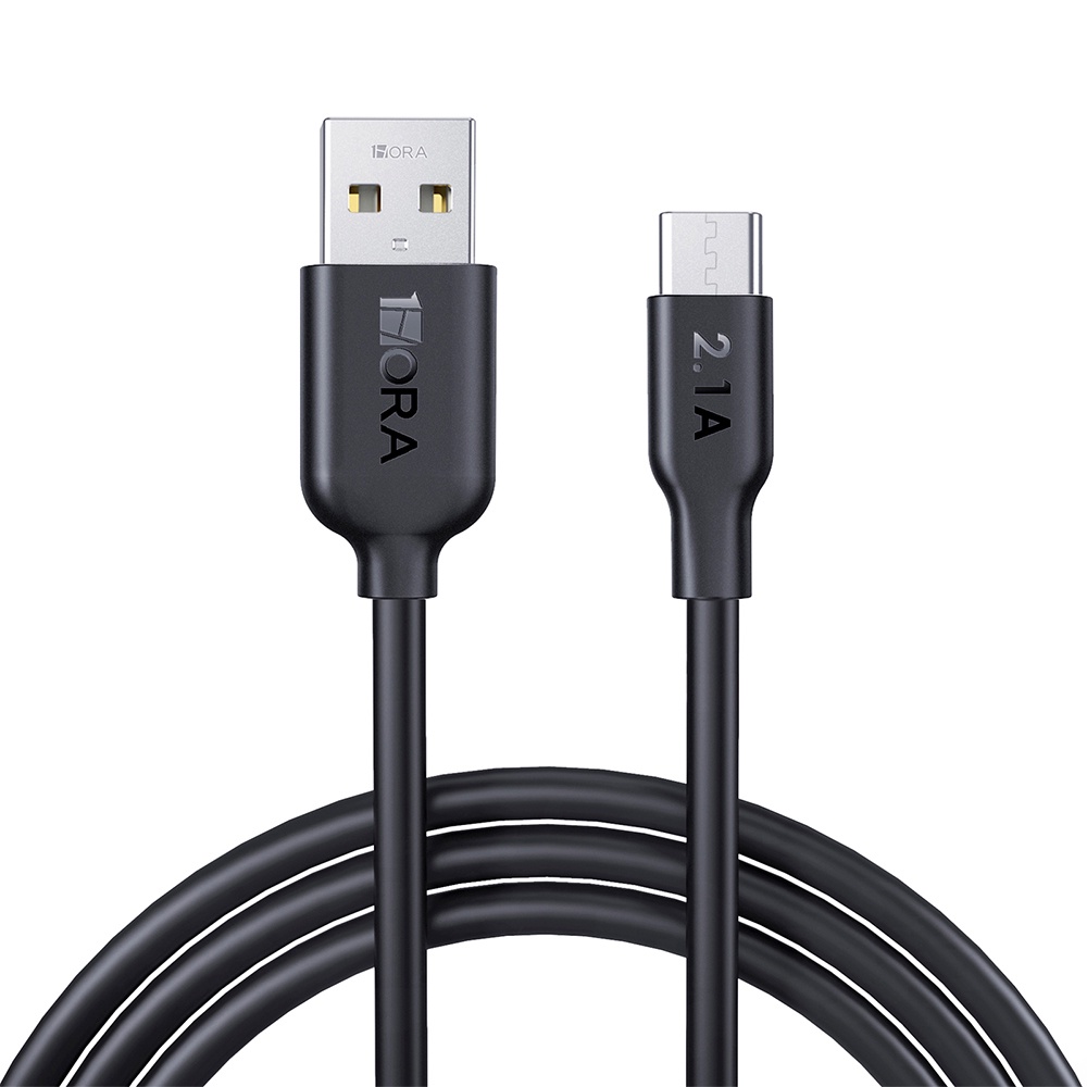 Cabo Usb C para Usb A 1Hora 2.1A Macho 2 Metros Preto em Oferta na Shopee