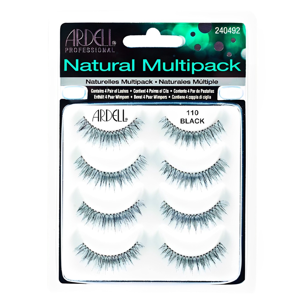 Ardell Cílios Postiços 110 Black Pacote 4 Pares em Oferta na Shopee