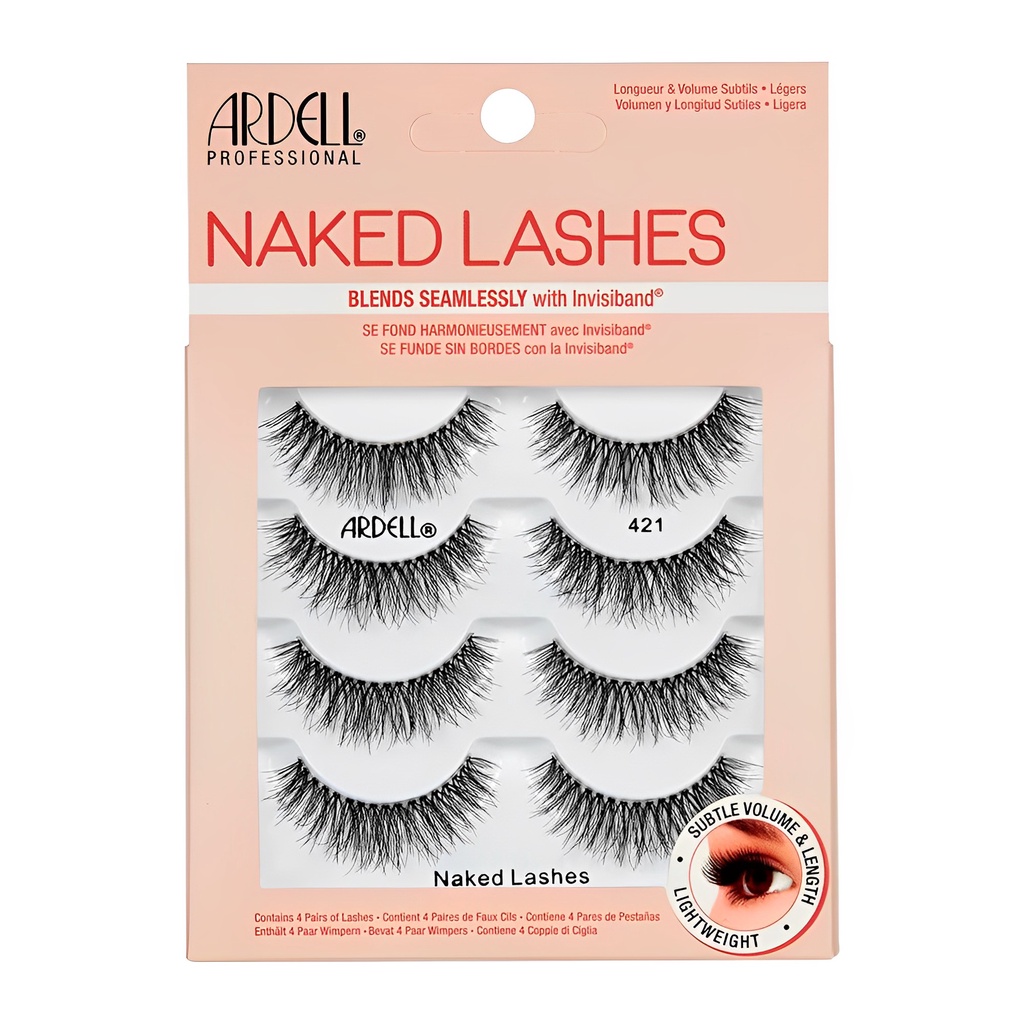 Ardell Cílios Postiços Naked  421 Lashes Pacote 4 Pares