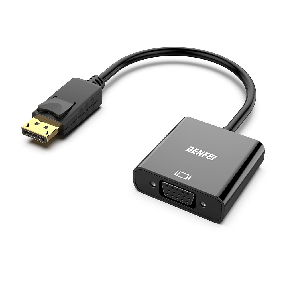 Adaptador DisplayPort para VGA Benfei Macho/Fêmea Preto em Oferta na Shopee