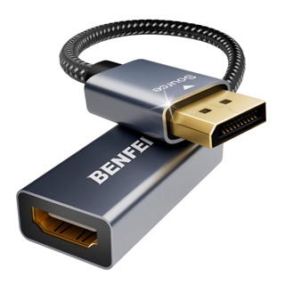 Adaptador DisplayPort p/Hdmi Benfei Macho/Fêmea Cinza em Oferta na Shopee
