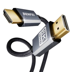 Cabo Hdmi Benfei 8K Macho/Macho 1,8 Metros Cinza