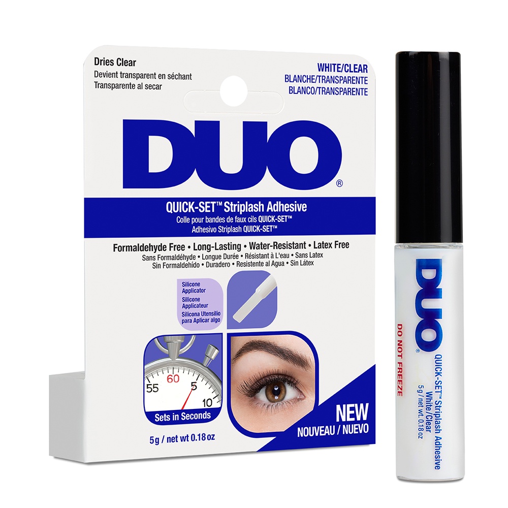 Cola Cílios Postiços Duo 5g Aplicador Pincel Tom Claro em Oferta na Shopee