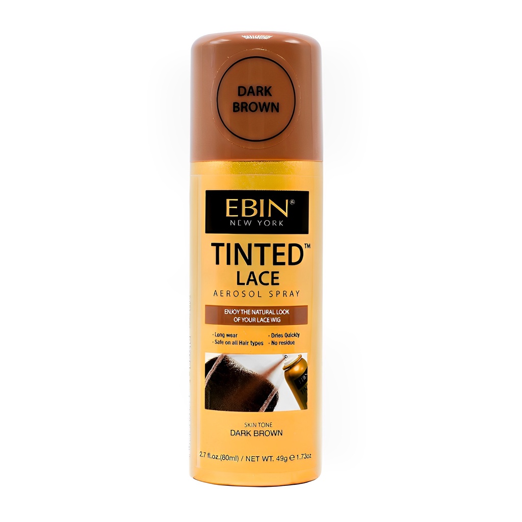 Spray Tintura Renda Peruca Ebin 80ml Marrom Dark - Beauty