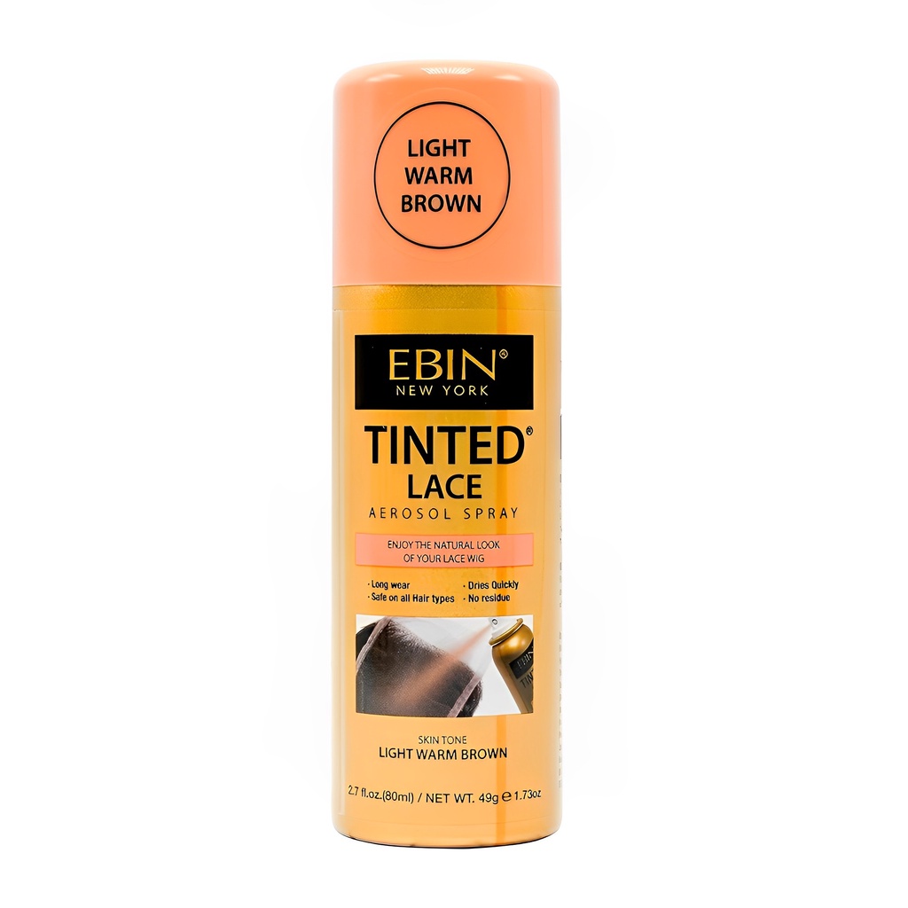 Spray Tintura Renda Peruca Ebin 80ml Marrom Claro Warm em Oferta na Shopee