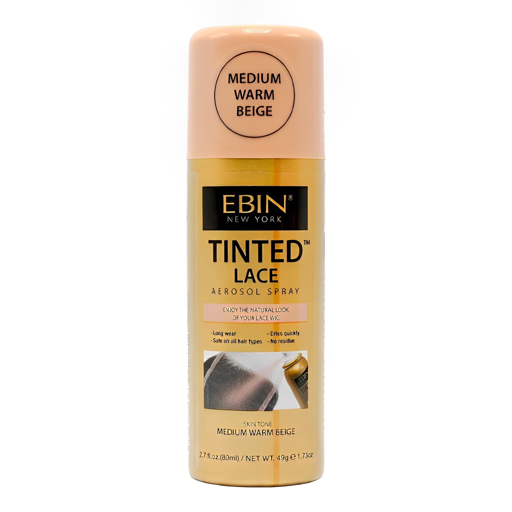 Spray Tintura Renda Peruca Ebin 80ml Bege Médio Warm em Oferta na Shopee