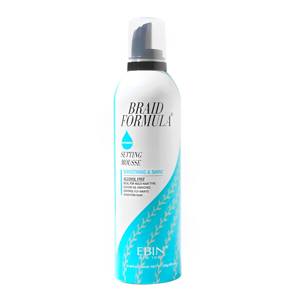 Mousse Fixação Ebin Alisamento e Brilho Cabelo 345ml