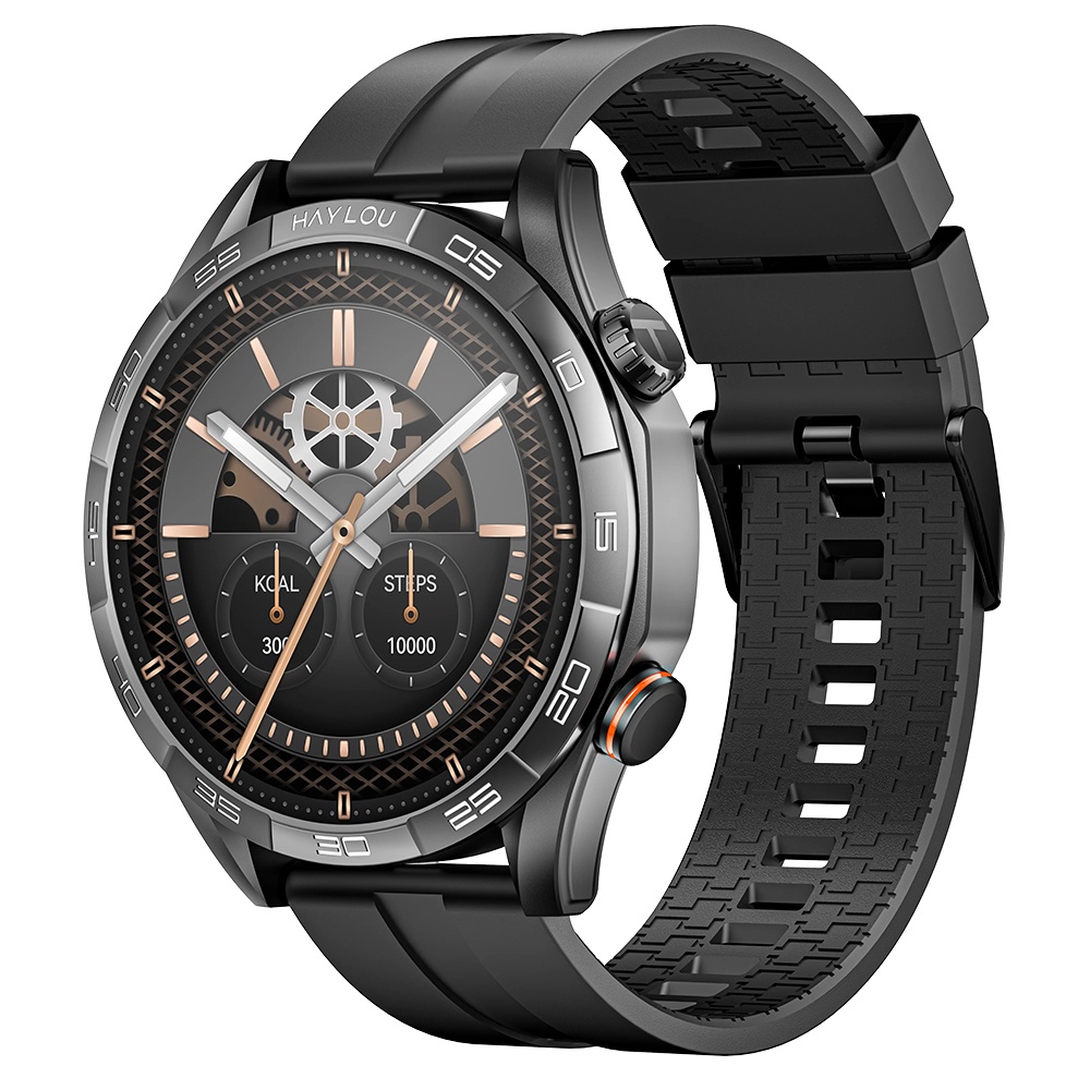 Smartwatch Haylou Solar 5 BT 5.3 Tela 1,58 pol. Preto
