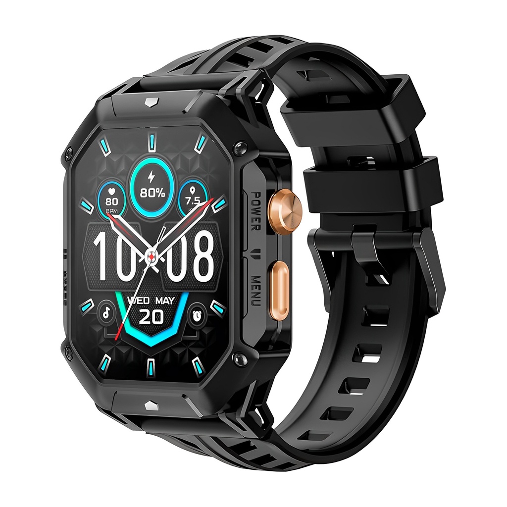 Haylou Smartwatch Iron N1 BT 5.3 Tela 2,13 pol. Preto em Oferta na Shopee
