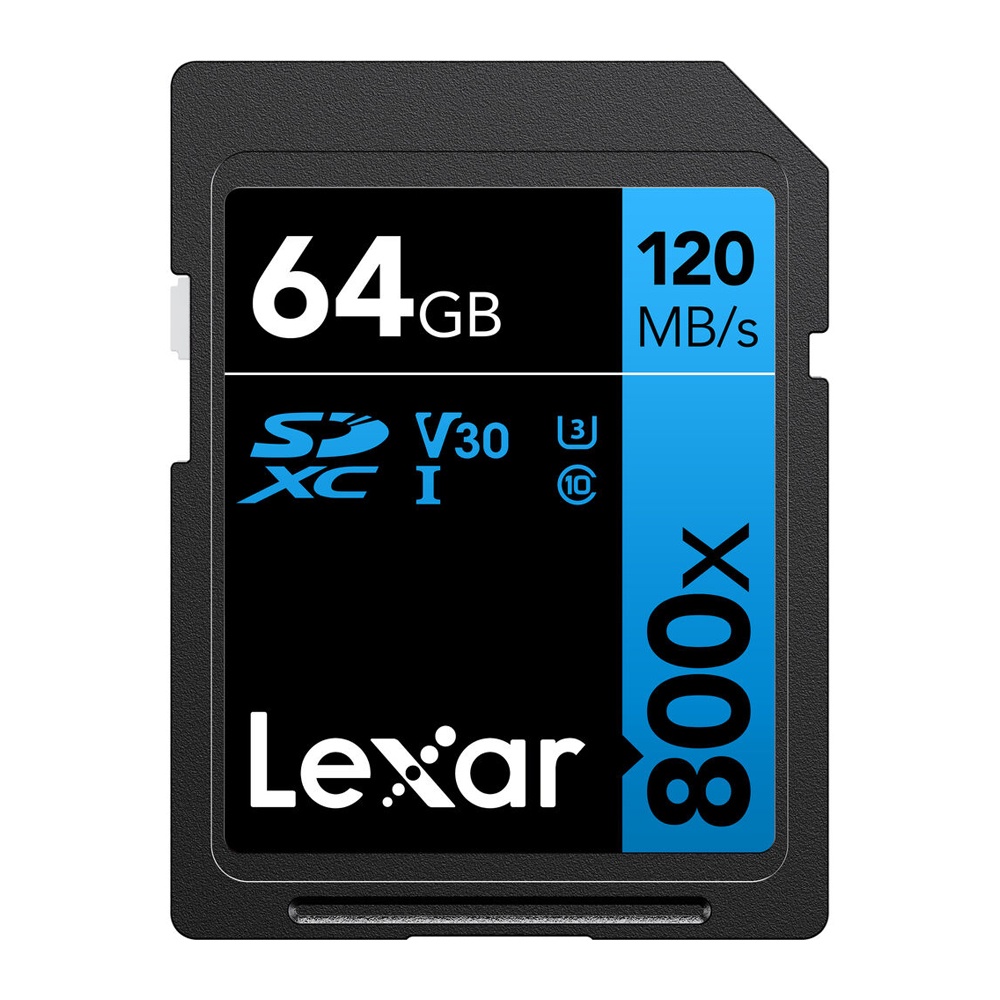 Cartão de Memória Lexar 64gb Cartão Sd 120Mbs Classe V30 em Oferta na Shopee