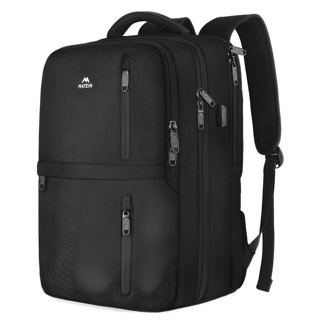 Mochila de Viagem Matein Bolso Notebook Porta Usb Preta em Oferta na Shopee