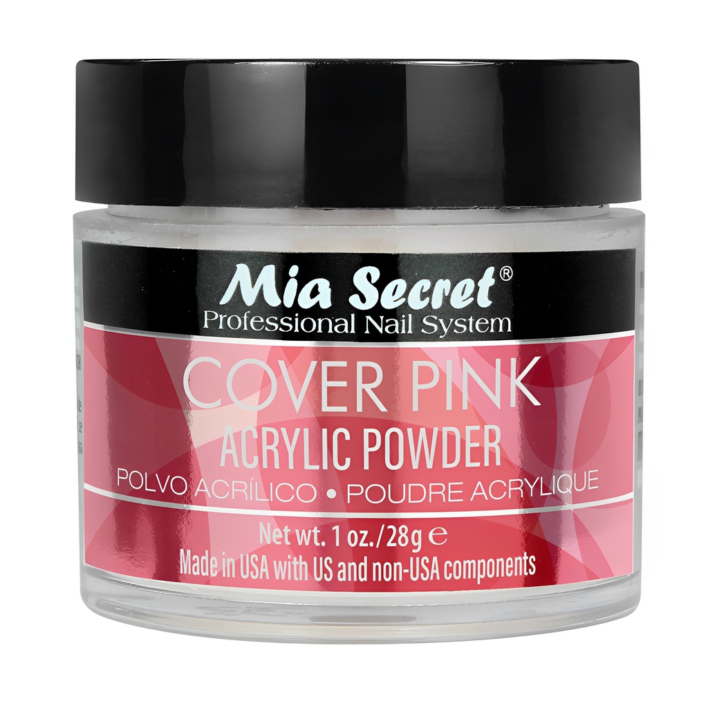 Pó Acrílico Cover Rose Mia Secrets 28 gramas para Unhas - Beauty