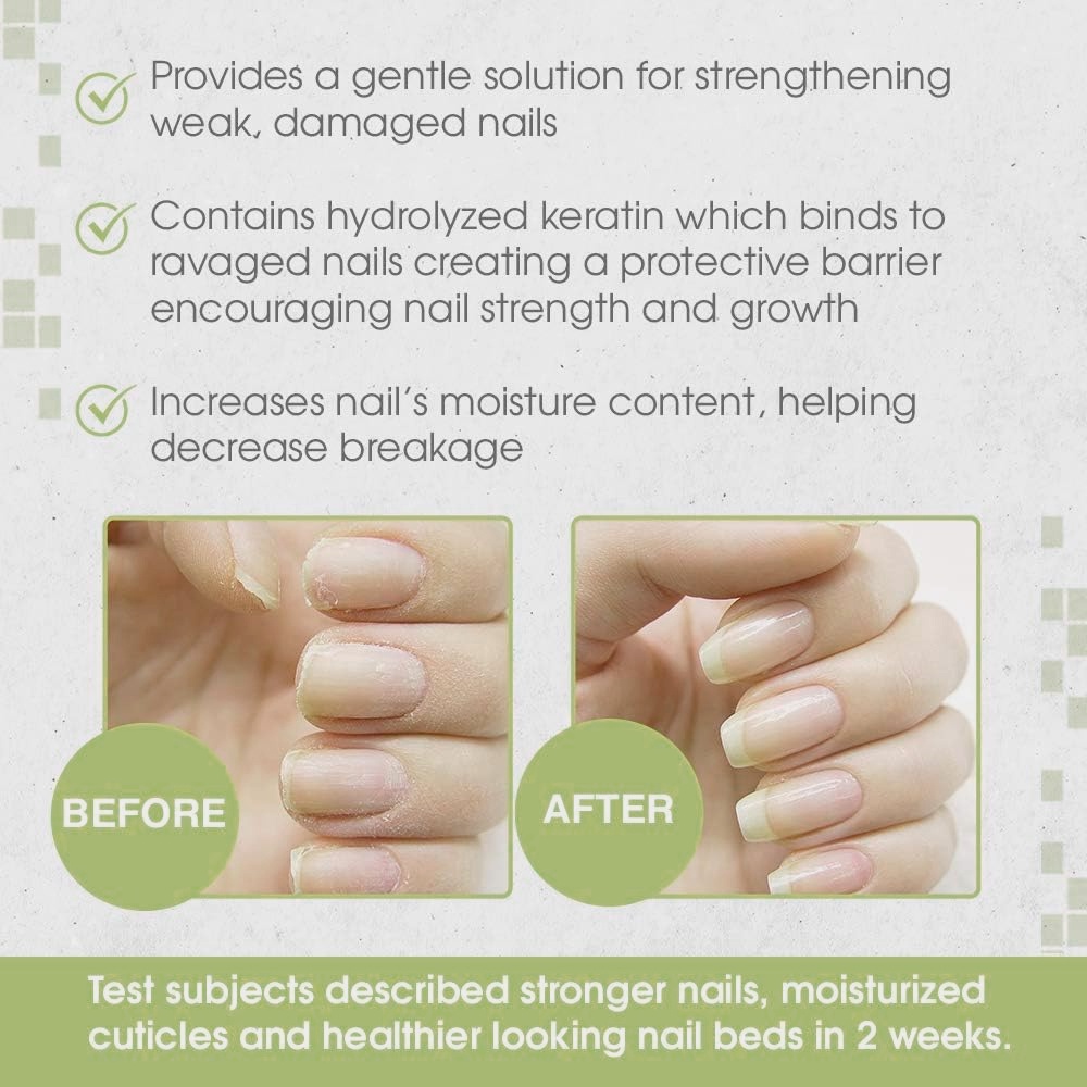 Detalhes do Óleo de Queratina 14ml NailTek para Unhas Fracas