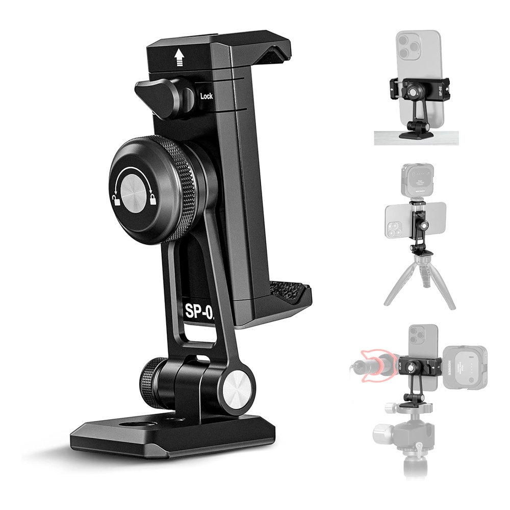 Suporte Adaptador Tripé Neewer para Smartphone Preto - Cameras & Drones