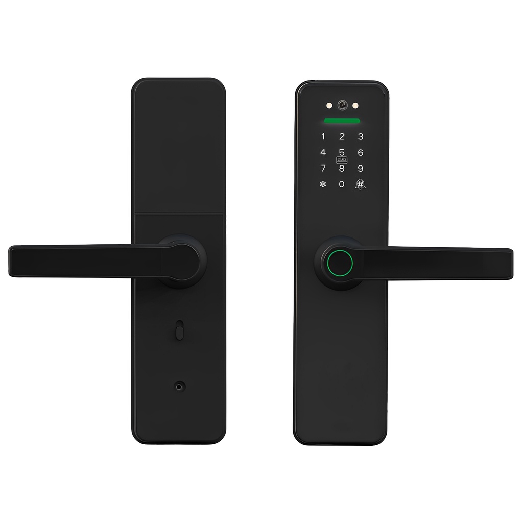 Fechadura Digital Qieman Tuya Sl009 WiFi Preto