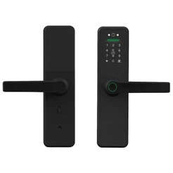 Fechadura Digital Qieman Tuya Sl009 WiFi Preto