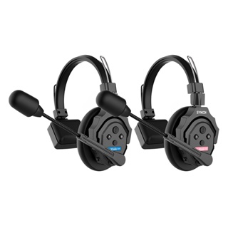 Fone de Ouvido Sem Fio Synco X2 p/Intercomunicação Preto em Oferta na Shopee