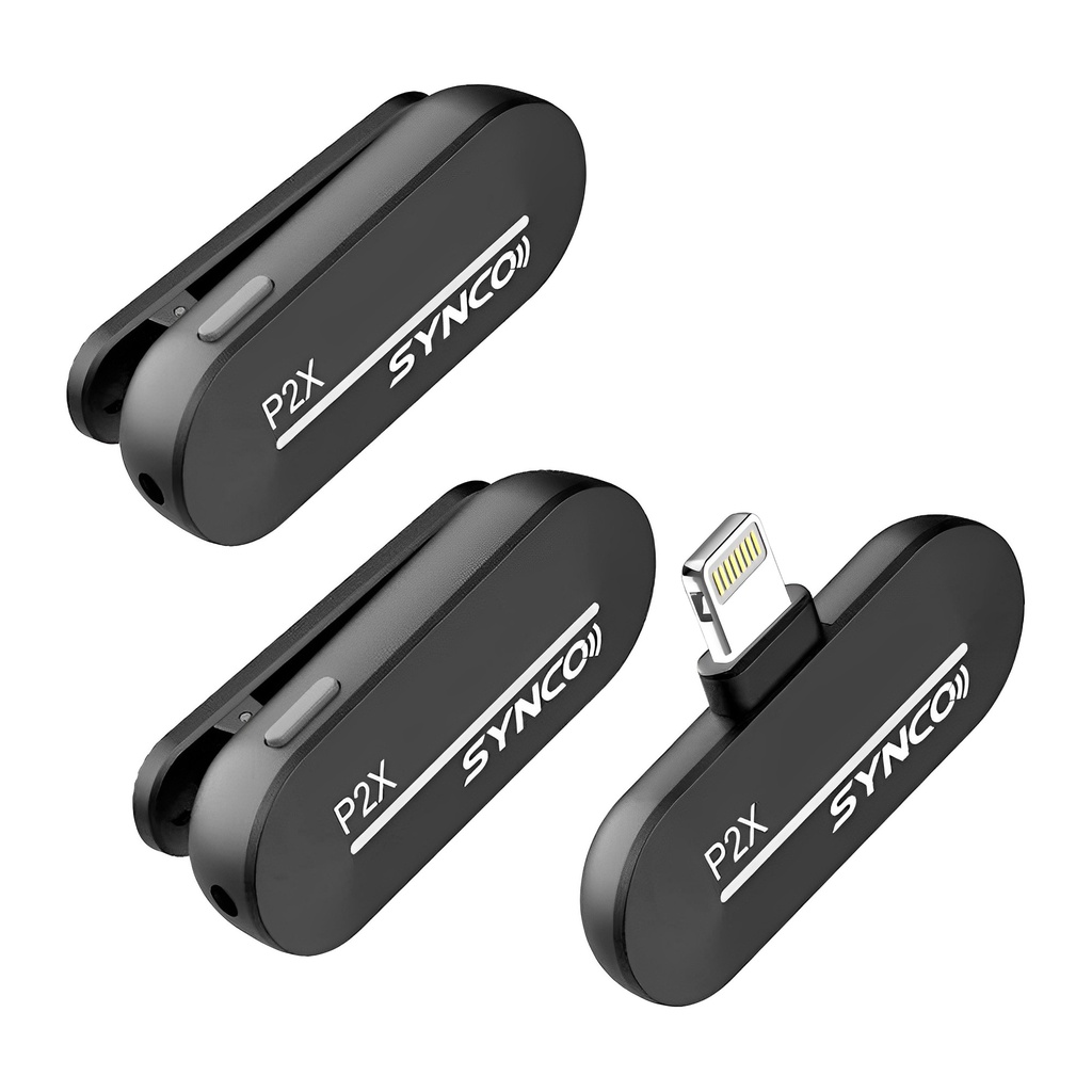 Microfone Sem Fio Synco P2xl Lightning Lapela Ios Preto