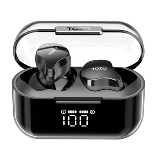Fone de Ouvido Sem Fio Tozo Crystal Buds BT 5.3 Preto em Oferta na Shopee