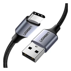 Cabo de Dados Ugreen US288 Usb Tipo C p Usb 2.0 3m Cinza