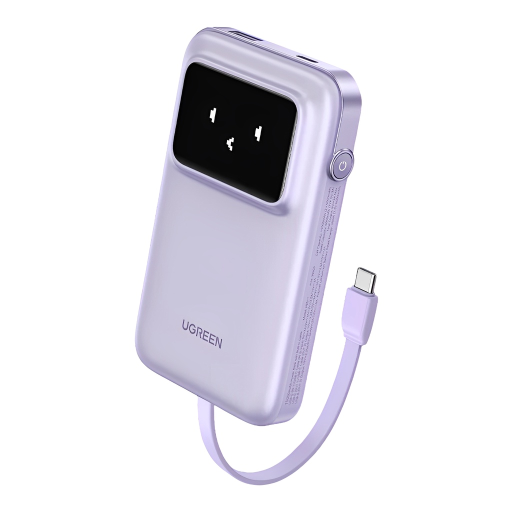 Power Bank Ugreen 10000mAh Usb C Portátil 30W Purpura em Oferta na Shopee