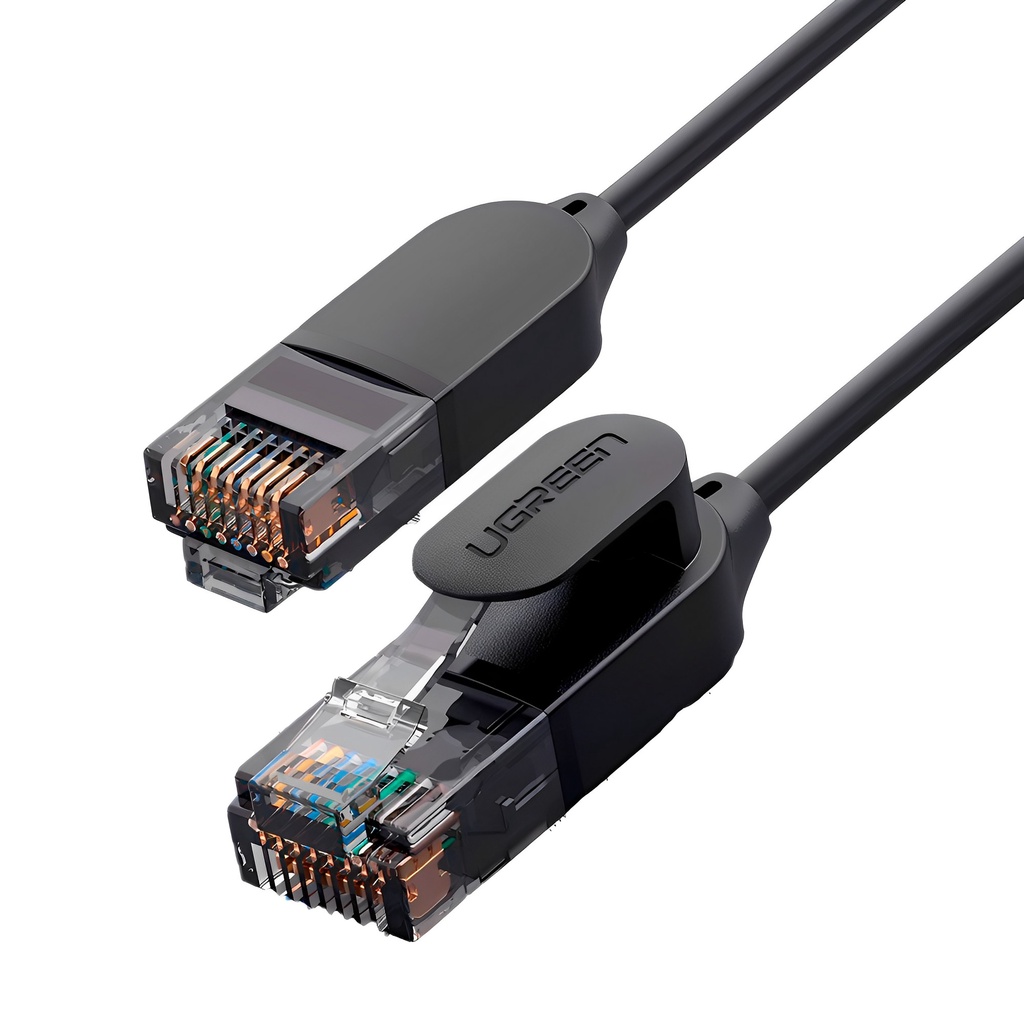 Cabo de Rede Ugreen Cat6A Utp Ethernet Rj45 3Metro Preto em Oferta na Shopee