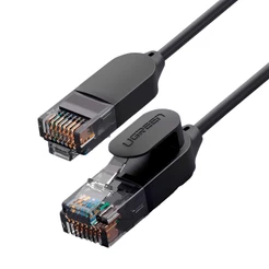 Cabo de Rede Ugreen Cat6A Utp Ethernet Rj45 3Metro Preto