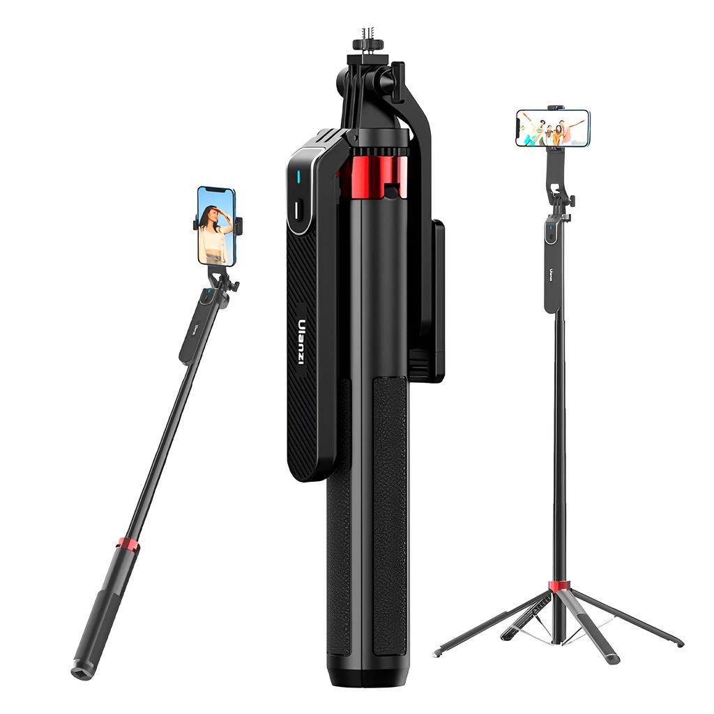 Bastão Tripé Ulanzi c/Controle Remoto Bluetooth Preto em Oferta na Shopee