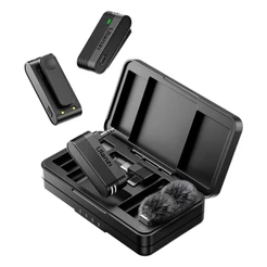 Microfone Sem Fio Ulanzi A100 Usb C Lapela Android Preto