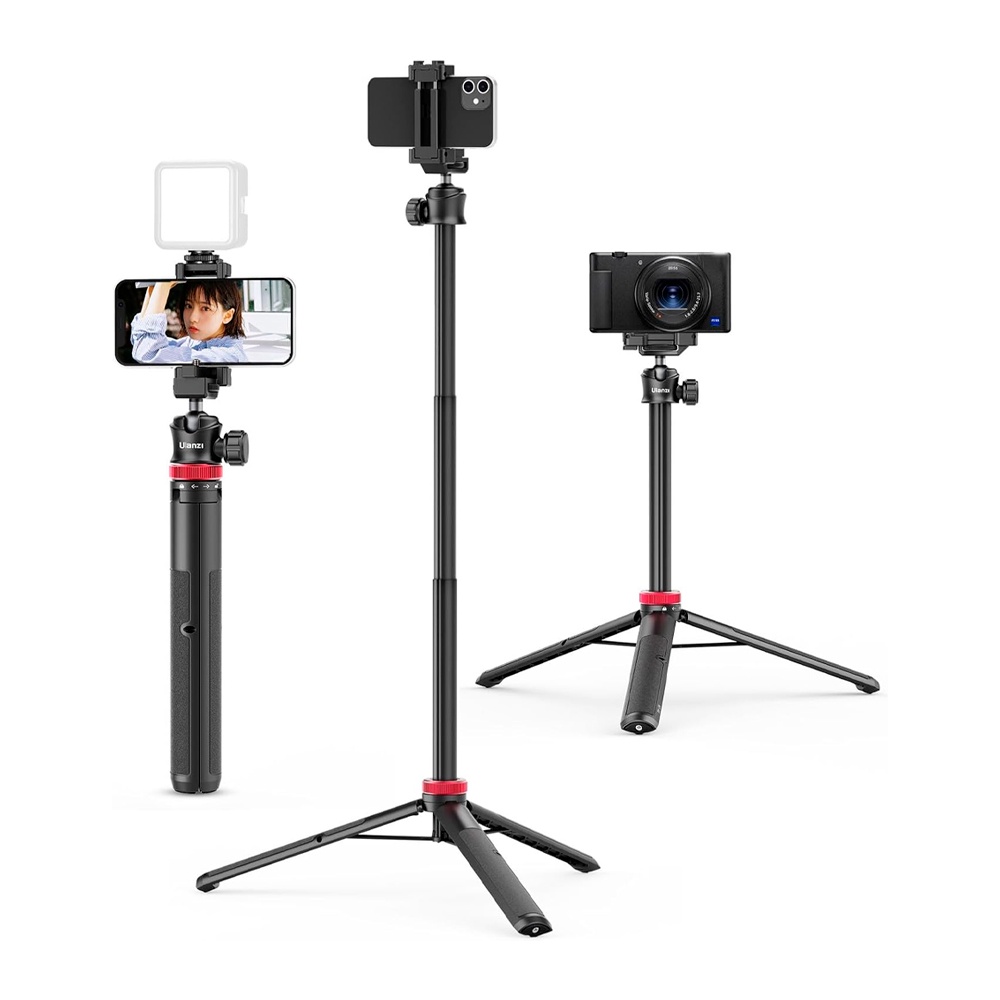 Tripé/Bastão Selfie Ulanzi p/Câmera e Smartphone Preto em Oferta na Shopee