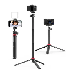 Tripé/Bastão Selfie Ulanzi p/Câmera e Smartphone Preto