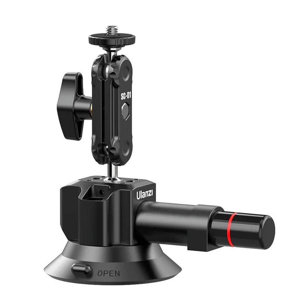 Suporte Ventosa Carro Ulanzi Câmera Ação, Celular Preto em Oferta na Shopee