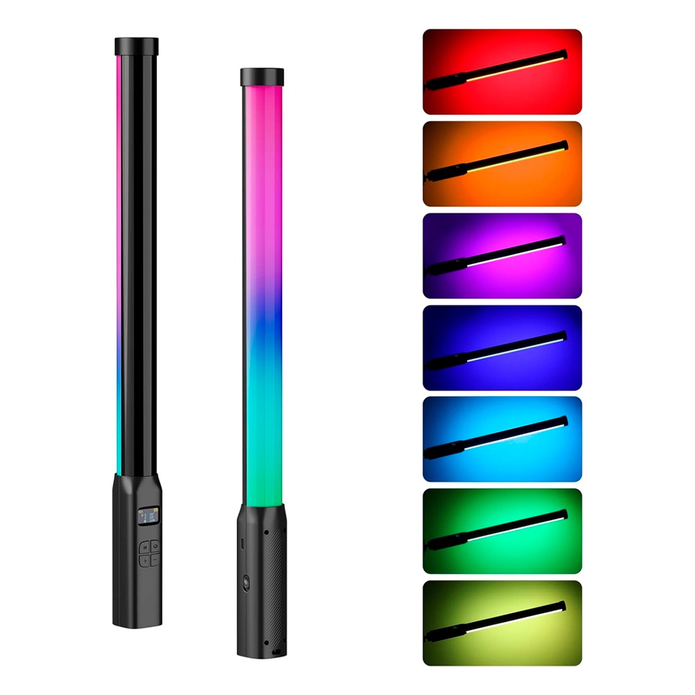 Tubo de Luz Portátil Led Ulanzi VL119 Rgb p/Vídeo Preto em Oferta na Shopee