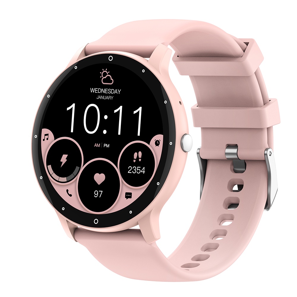 Smartwatch Zwear Zl02d Bt 4.0 Android Ios Tela 1.3 pol. Rosa - Mobile & Gadgets