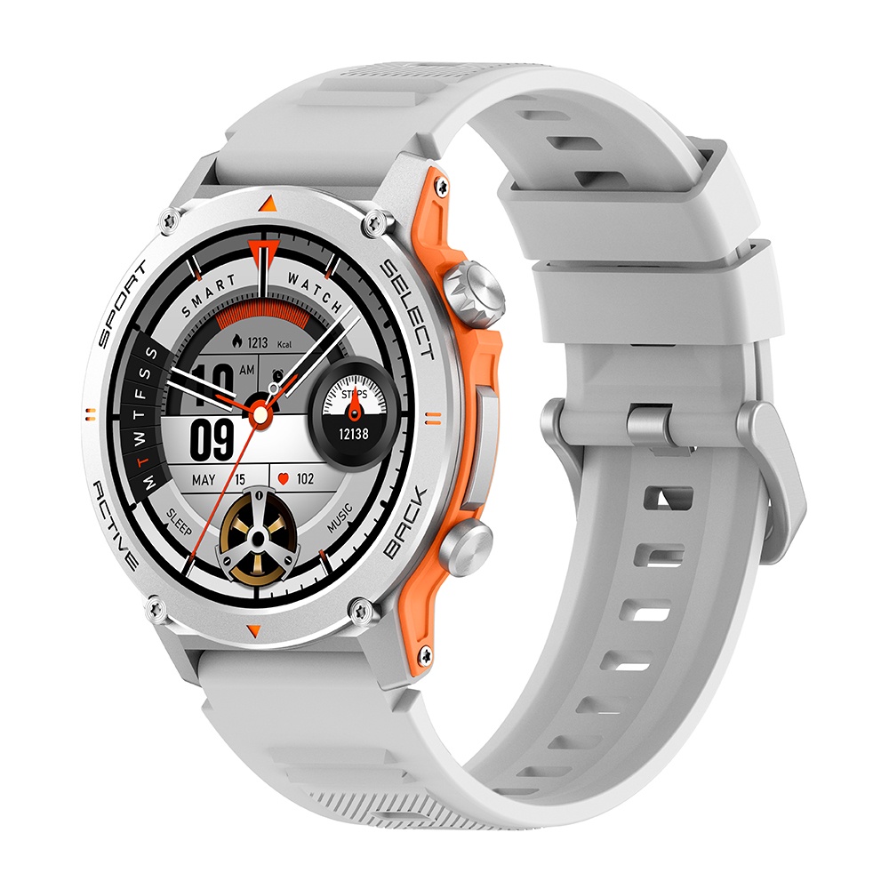 Relógio Smartwatch ZW13 Zwear BT 5.2 Tela 1.43 pol Prata