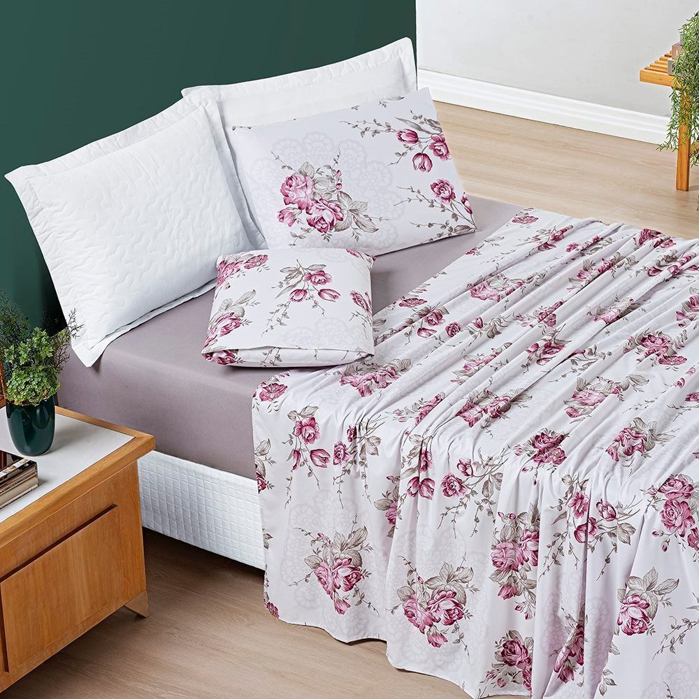 Jogo De Cama Avere Queen 04 Peças - Lilac