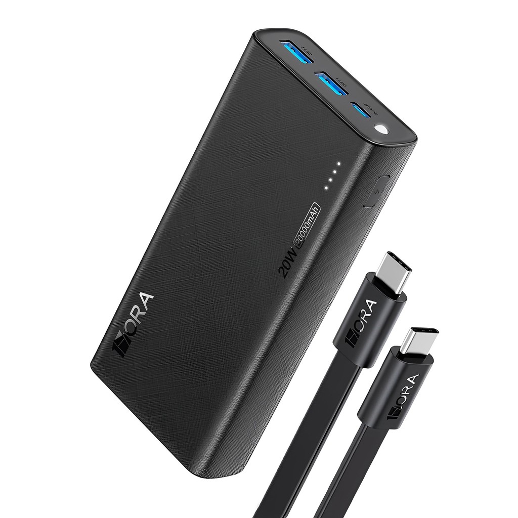 Bateria Portátil 1Hora Pd20W Power Bank 2000Mah Preta