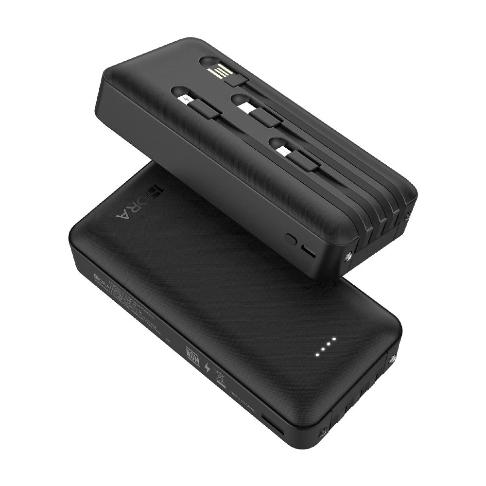 Power Bank 20000mAh 1Hora Bateria Portátil Gar159n Preto em Oferta na Shopee