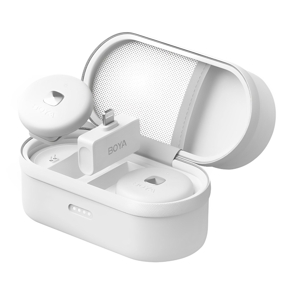 Sistema Microfone SemFio Boya Omic-D Lapela p/Ios Branco em Oferta na Shopee