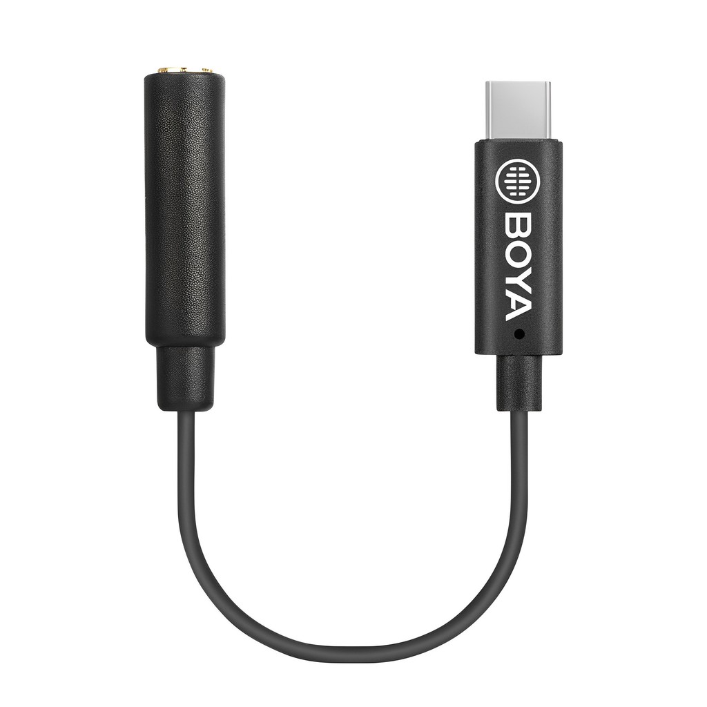 Cabo Adaptador Áudio Boya By-k4 UsbC p/3.5mm Fêmea Preto em Oferta na Shopee